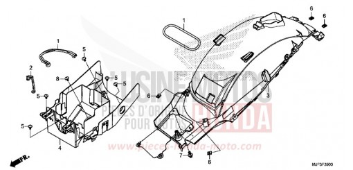 REAR FENDER CTX700AE de 2014
